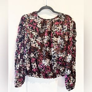 Ann Taylor long sleeved floral top size medium